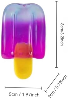 Ice Cream Squishy Toy, Summer Sensory Stress Relief Squeeze Squishy, Popsicle Squishy for Easter Basket Stuffers, Party Favors, Anxiety Relief Everyone, Birthday Gift|B0GVCYMWFP