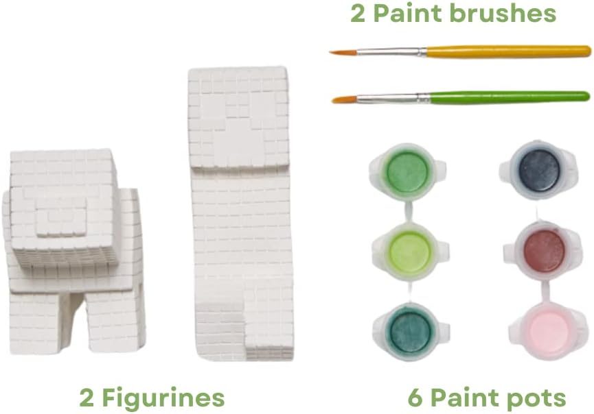 Minecraft Paint Your Own Figurines Arts and Crafts Set for Boys and Girls