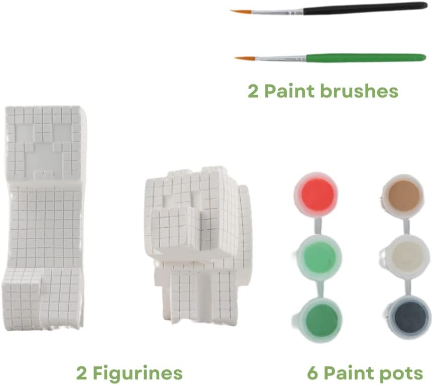 Minecraft Paint Your Own Figurines Arts and Crafts Set for Boys Girls