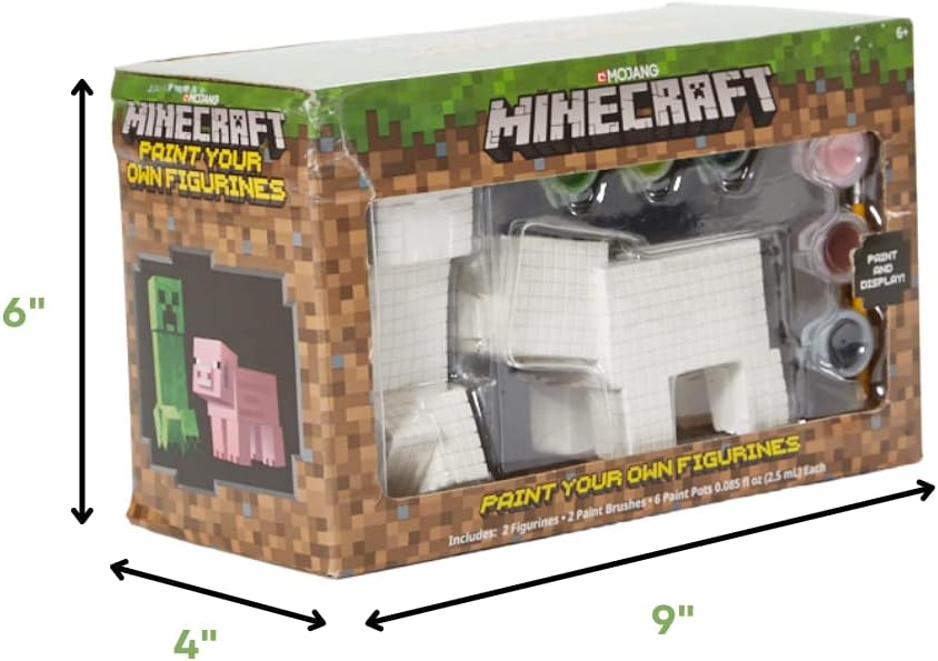 Minecraft Paint Your Own Figurines Arts and Crafts Set for Boys and Girls