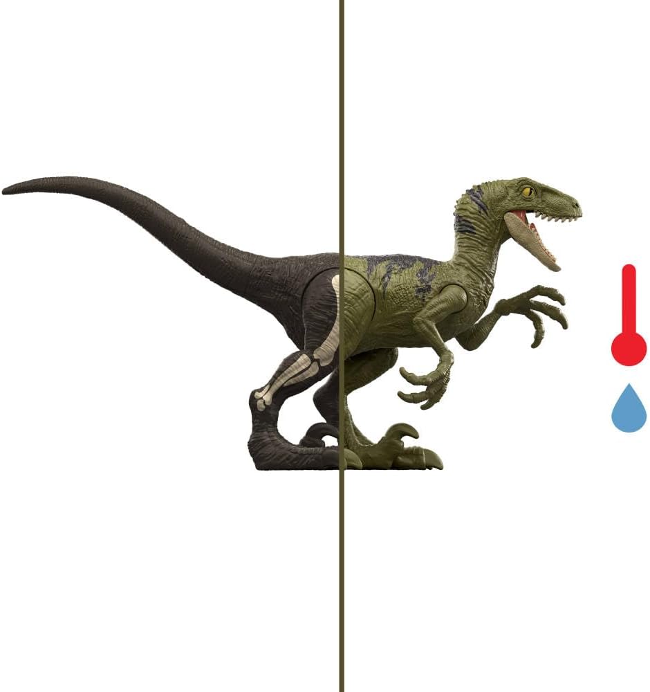 Jurassic World Dino Reveal Dinosaur Toys, Unpack Surprise & Warm Water Uncovers Full Decoration, 5 to 7 Inches, Species Vary