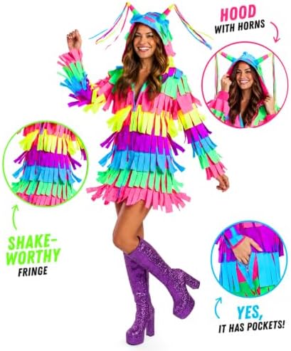 Women's Halloween Costume - Hooded Long Sleeve Dress