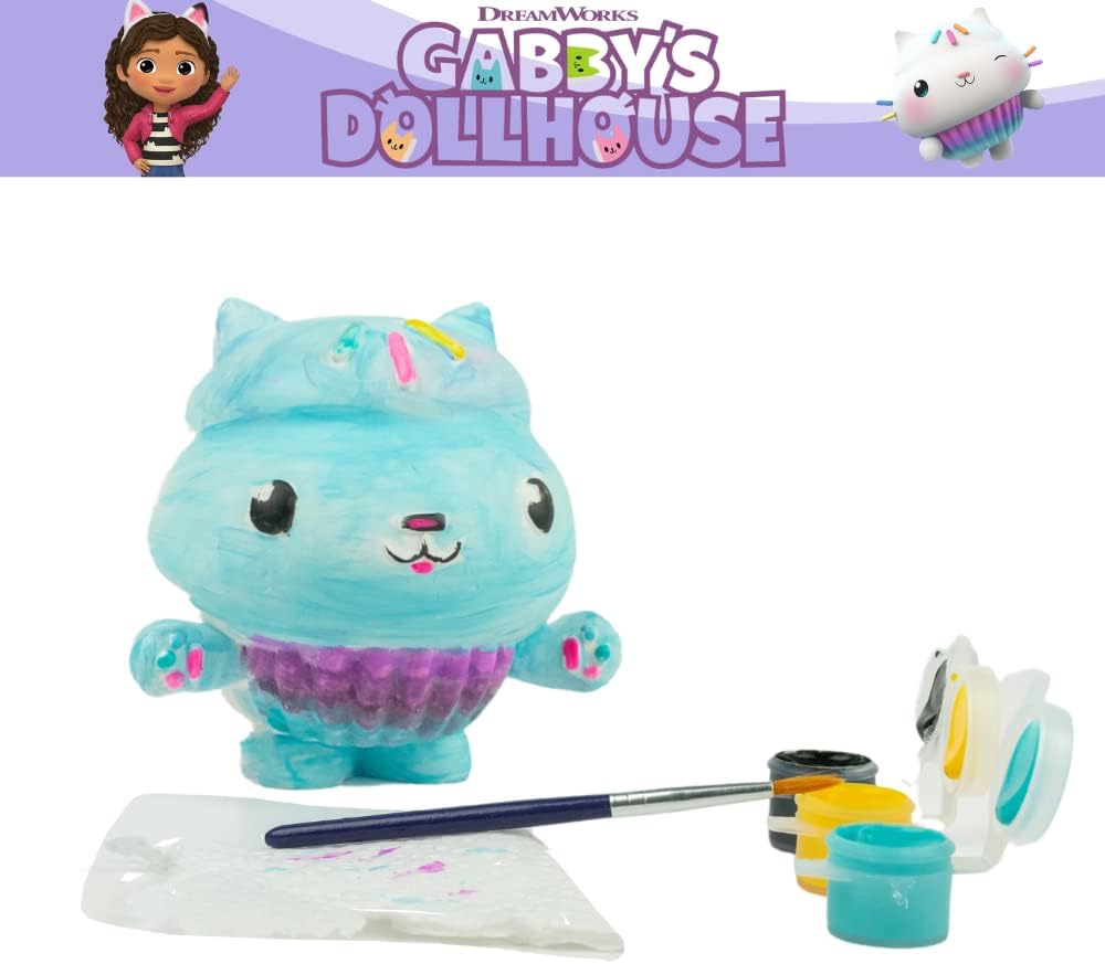 Gabby’s Dollhouse DIY Paint Your Own Figurines Arts and Crafts Set for Girls