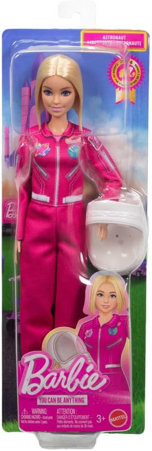 Careers Astronaut Fashion Doll Wearing Removable Look with Pink Spacesuit & Shoes, Plus Helmet Accessory, 2026 Career of The Year