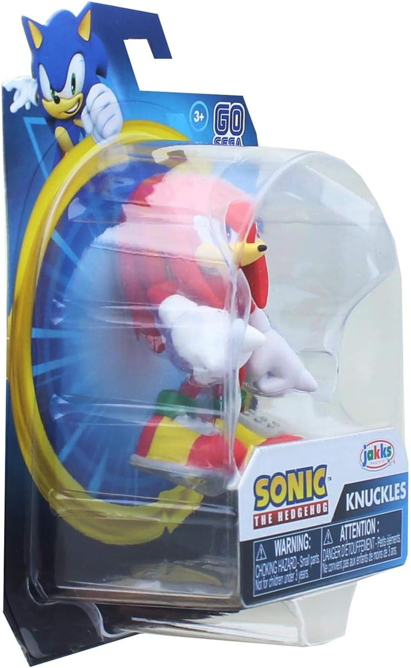 The Hedgehog Action Figure 2.5 Inch Knuckles Collectible Toy, Red