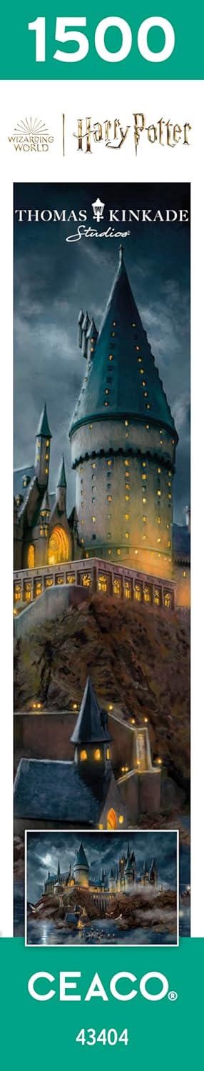 Harry Potter™ Hogwarts Castle Jigsaw Puzzle – 1500 Piece Puzzle for Adults, Thomas Kinkade Studios Fantasy Art