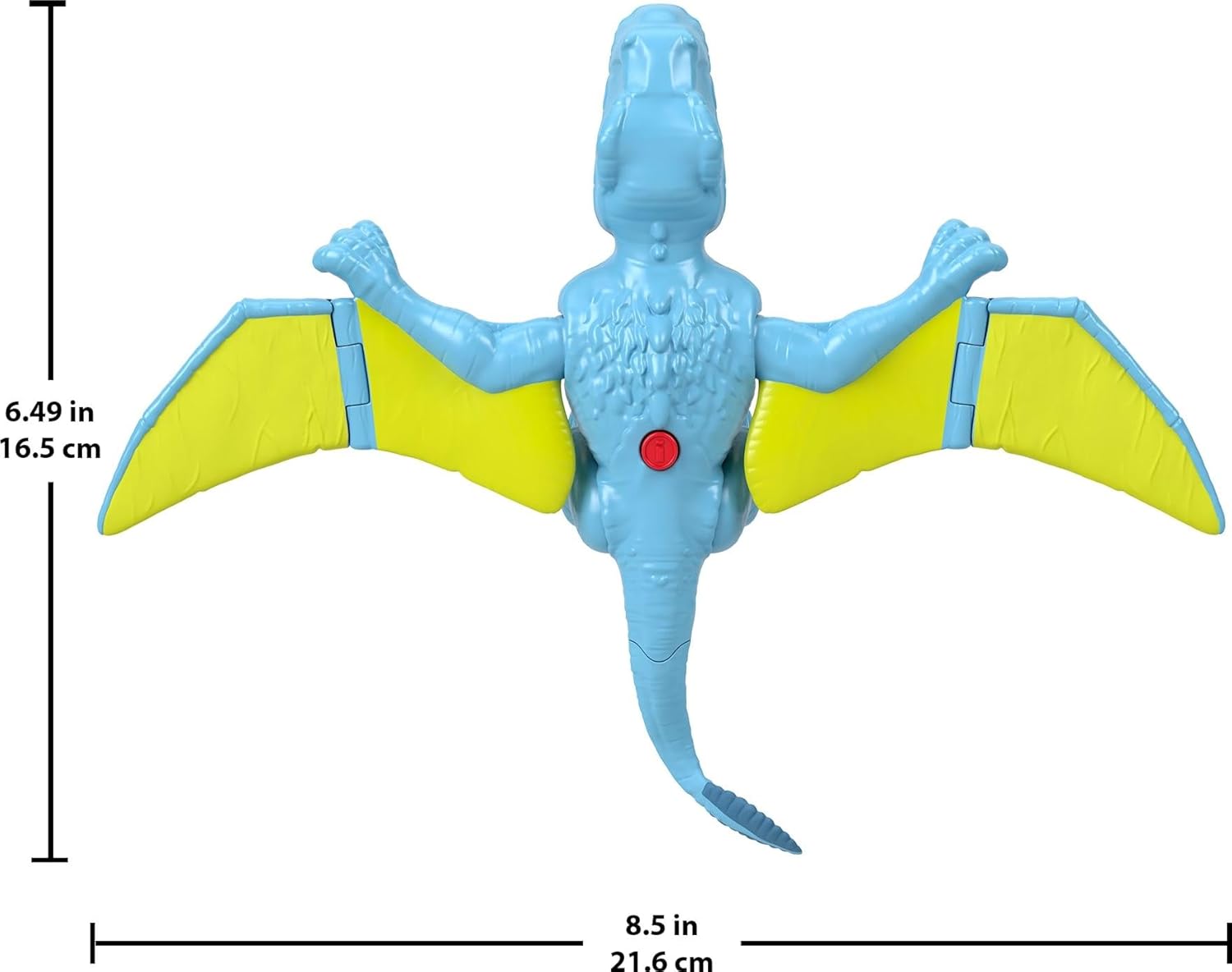 Imaginext Jurassic World Dinosaur Action Figure with Kid-Activated Wing Motion, Approx 7.5-inch Dimorphodon Dino Toy