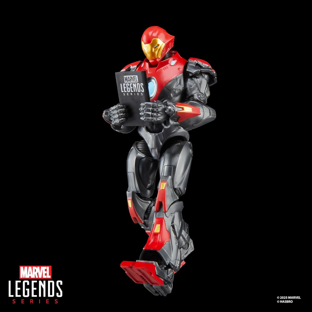 Series Ultimate Iron Man, Comics-Inspired Collectible 6-Inch Scale Action Figure with Character-Sized Comic Accessory