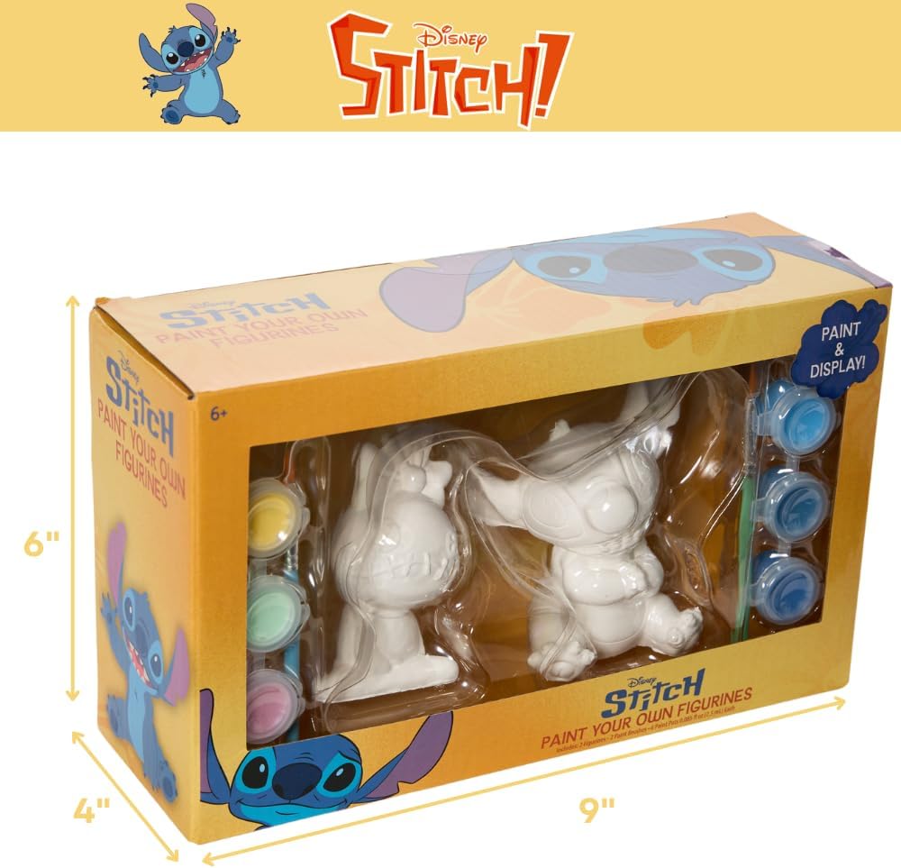 Disney Stitch DIY Paint Your Own Figurines Arts and Crafts Set for Boys and Girls