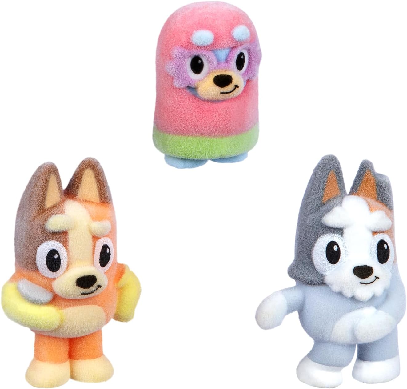 Fuzzies Episode Pack: Grannies. with 3 Specially Flocked Collectible Mini-Figures (Incl. 1 Exclusive), Display Case, Trading Card, and Collector's Guide. 80 to Collect in Series 1!