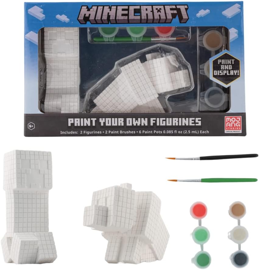 Minecraft Paint Your Own Figurines Arts and Crafts Set for Boys Girls