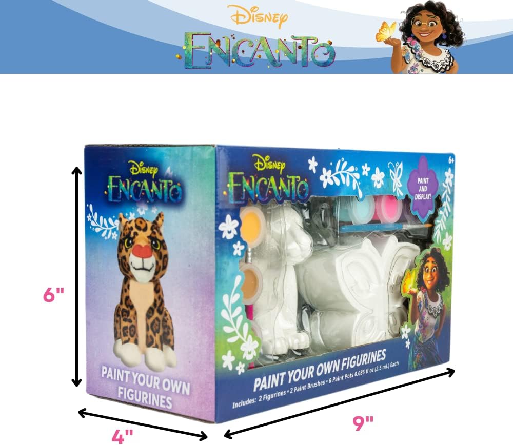Disney Encanto DIY Paint Your Own Figurines Arts and Crafts Set for Girls
