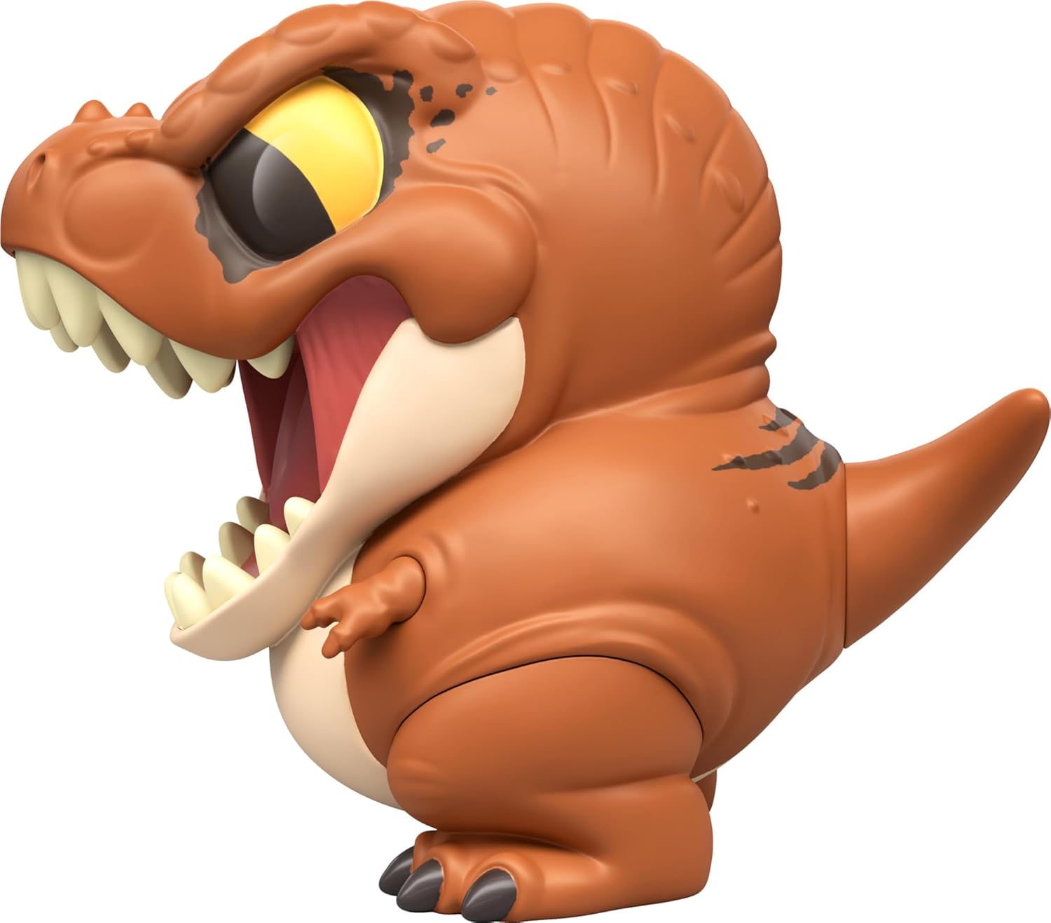 Jurassic World Bite Club Dinosaur Action Figure & Accessory, Tyrannosaurus Rex Chubby-Stylized Toy Collectible