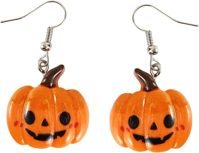 Halloween Earrings for Women,Witch Skull Skeleton Dangle Earrings for Women,Scary Halloween Party Earring for Halloween Accessories