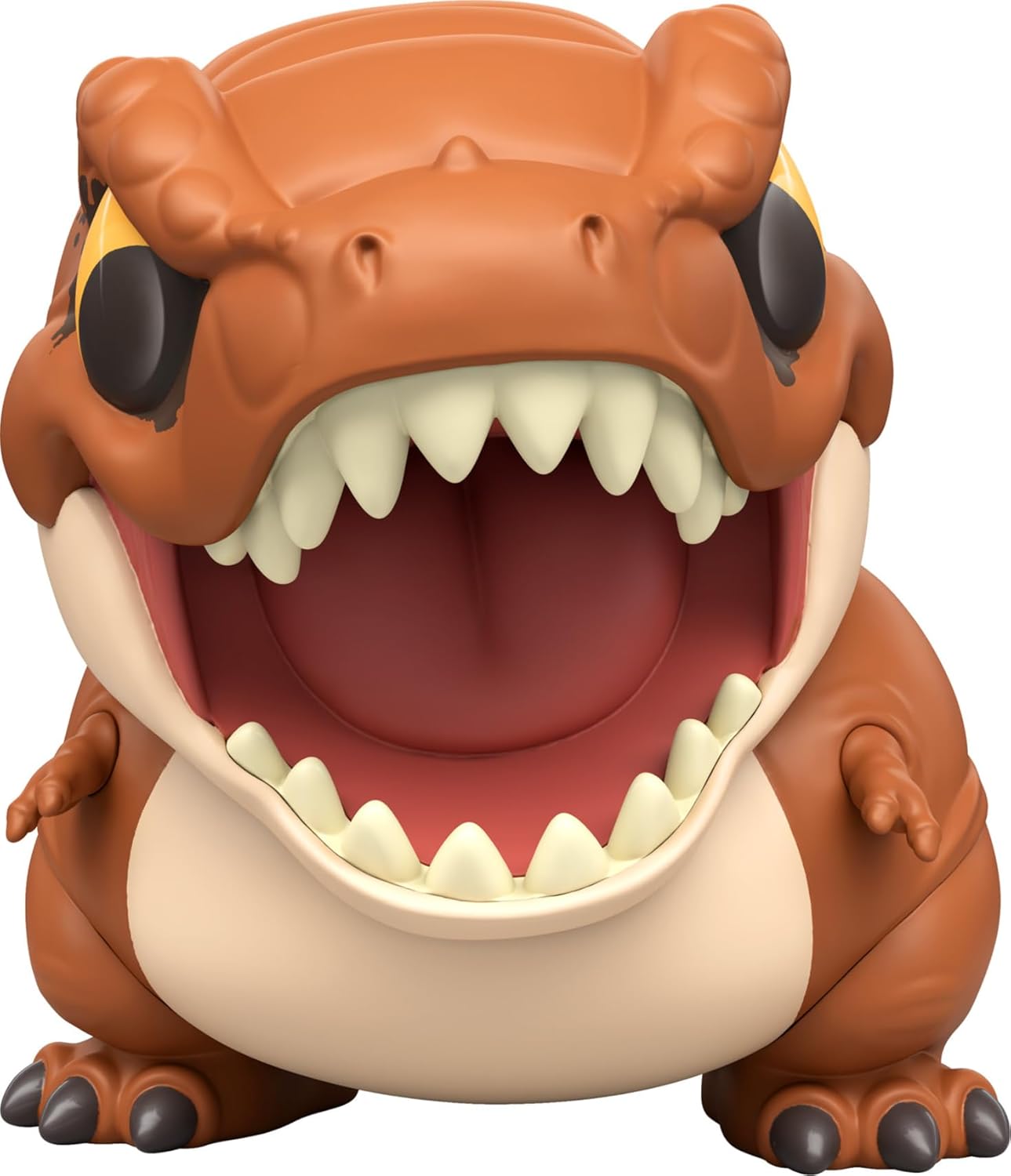 Jurassic World Bite Club Dinosaur Action Figure & Accessory, Tyrannosaurus Rex Chubby-Stylized Toy Collectible