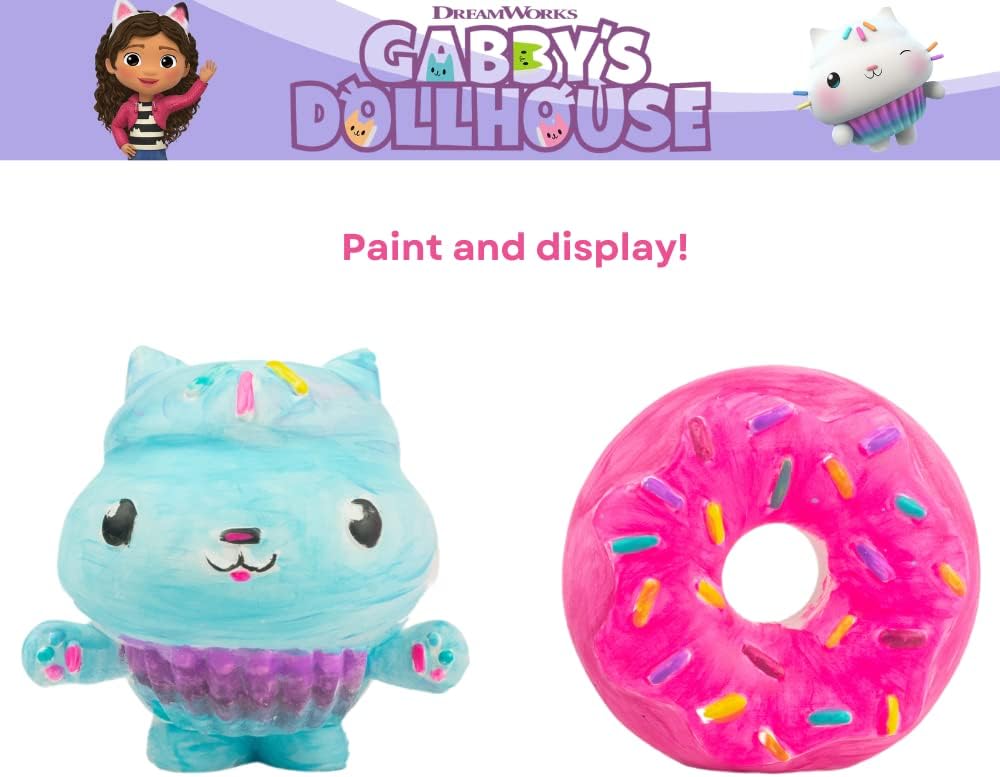 Gabby’s Dollhouse DIY Paint Your Own Figurines Arts and Crafts Set for Girls