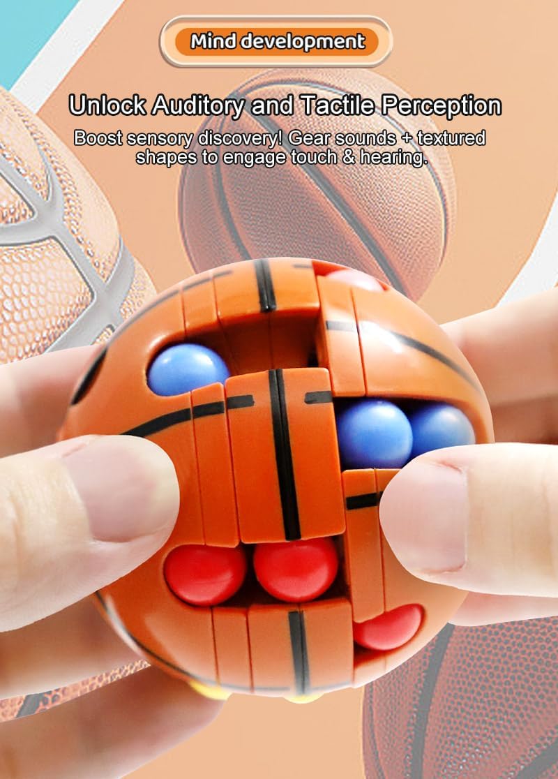 Puzzle Sport Ball Toys - 3D Brain Teasers and Puzzle Games for Kids and Adults, Travel Games for Ages 3+, Intelligence 2.5" Small Magic Bead, Hand Sport, Adult Relieve Stress, Easter Gifts for Boys