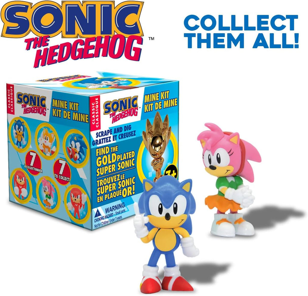 The Hedgehog Minekit – Licensed Dig‑and‑Discover Toy with Amy’s Hammer, 7 Figure Mystery (Includes Rare Gold‑Plated Super Sonic) Just Toys