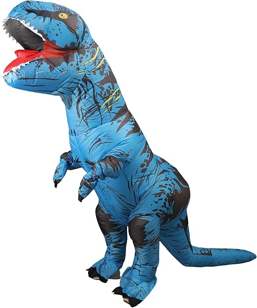 Inflatable Dinosaur Costume T-Rex Blow Up Cosplay Halloween