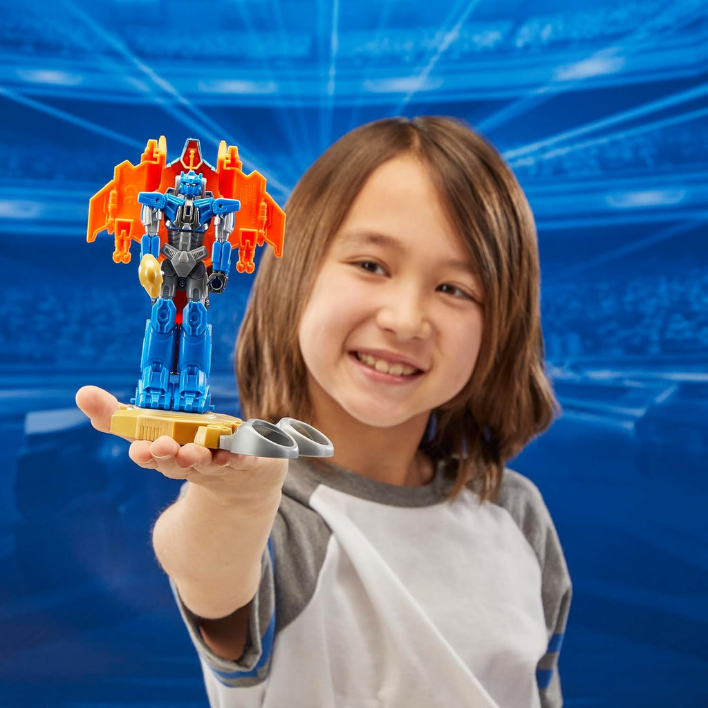 One Robot Battlers Sentinel Prime, 4.5-Inch Robot Action Figure, Interactive Toys for Boys and Girls Ages 6 and Up