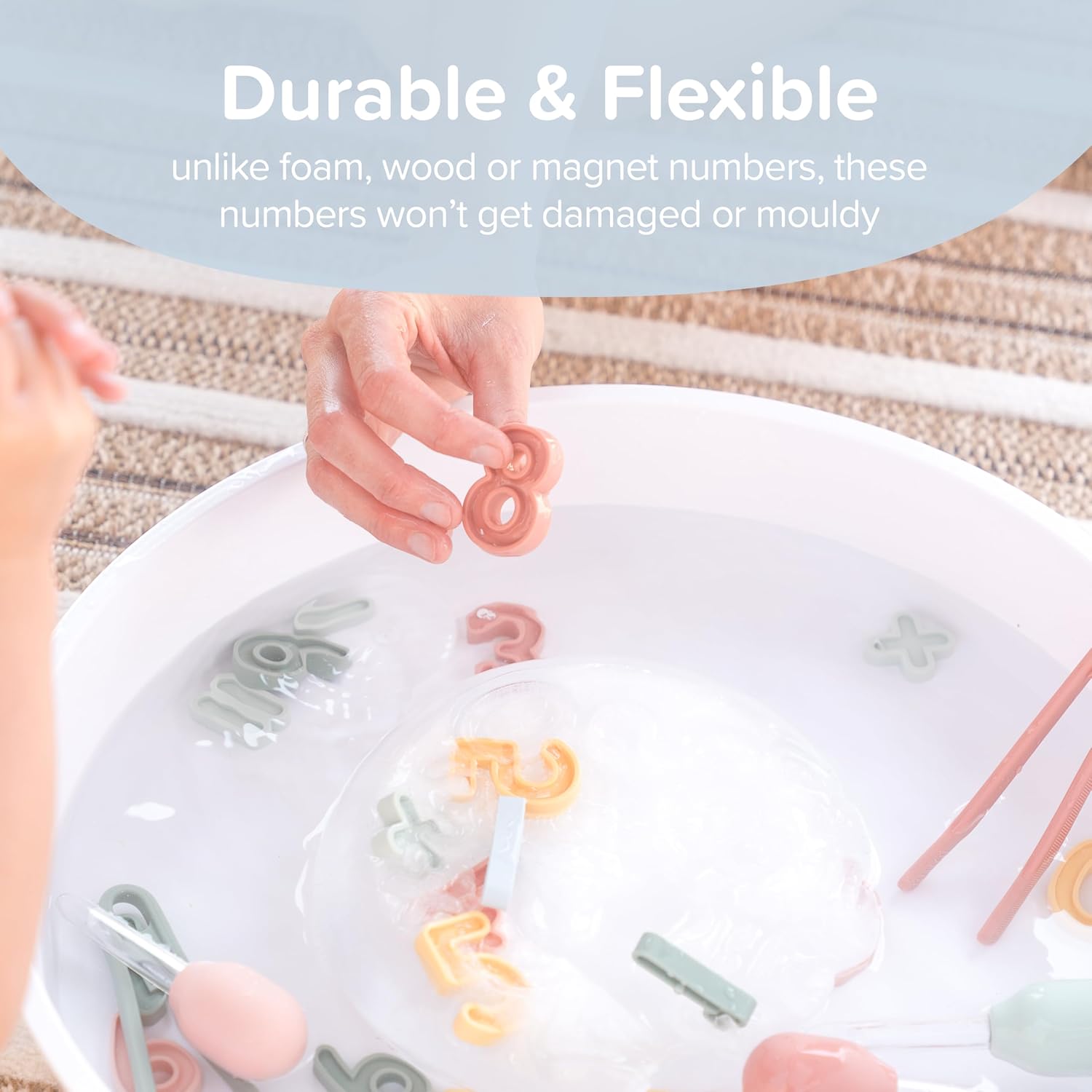 Kids Sensory Numbers Set - Number Toys Maths Resources Tuff Tray Accessories Early Years Resources