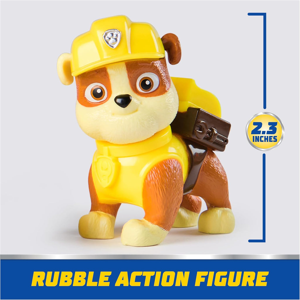 Rubble’s Bulldozer Toy Truck with Collectible Action Figure, Sustainably Minded Kids Toys for Boys & Girls Ages 3 and Up