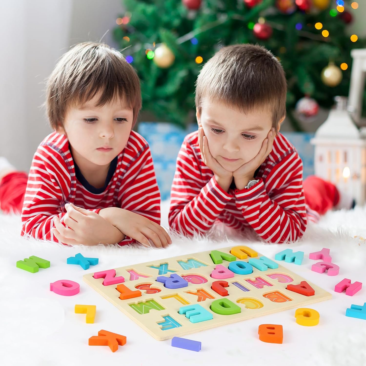Wooden Puzzles for Toddlers, Number Shape Toddler Puzzles, Number Blocks Toys for Kids, Preschool Learning Educational, Toddler Learning Toys for Gift Set