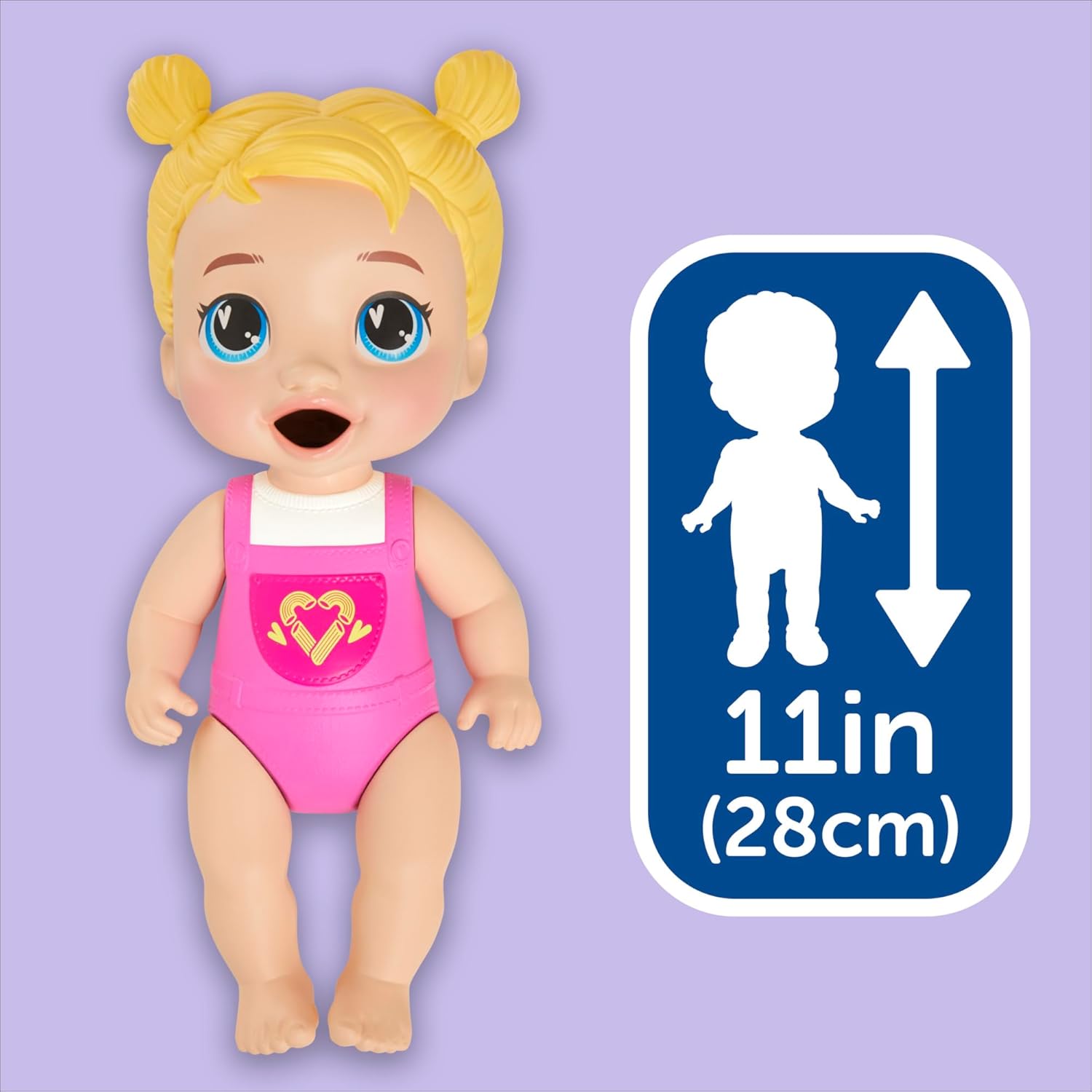 Dinnertime Creations, Blonde Hair Doll with Play Food Accessories, 11 inches, Toys for 3+ Year Old Girls and Boys