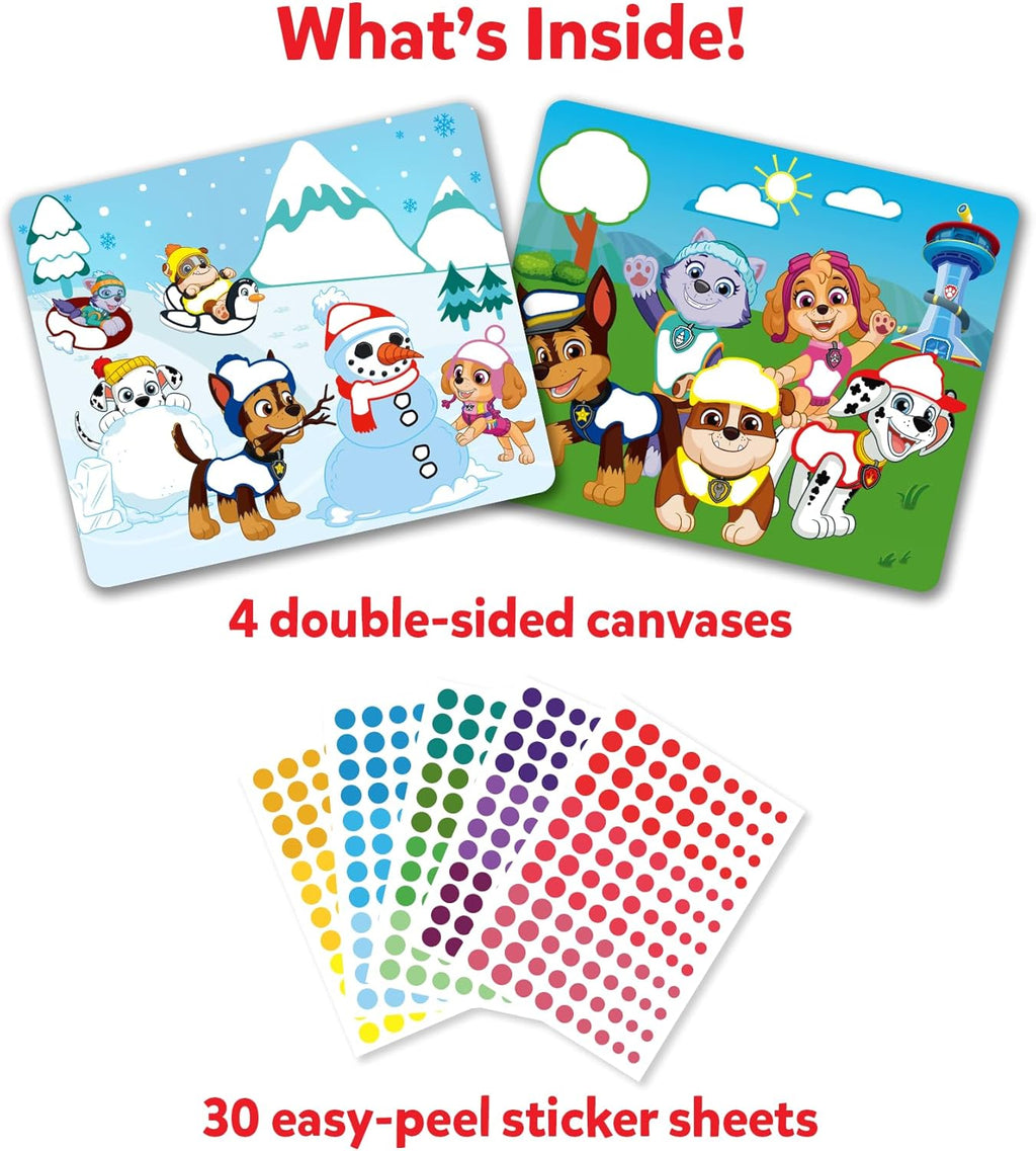 Dot It Sticker Art – PAW Patrol, Mess-Free Fun for Kids, 500+ Stickers, Craft Kits, Classroom Valentine’s Day Gift, Travel Toys for Boys & Girls Ages 3–7