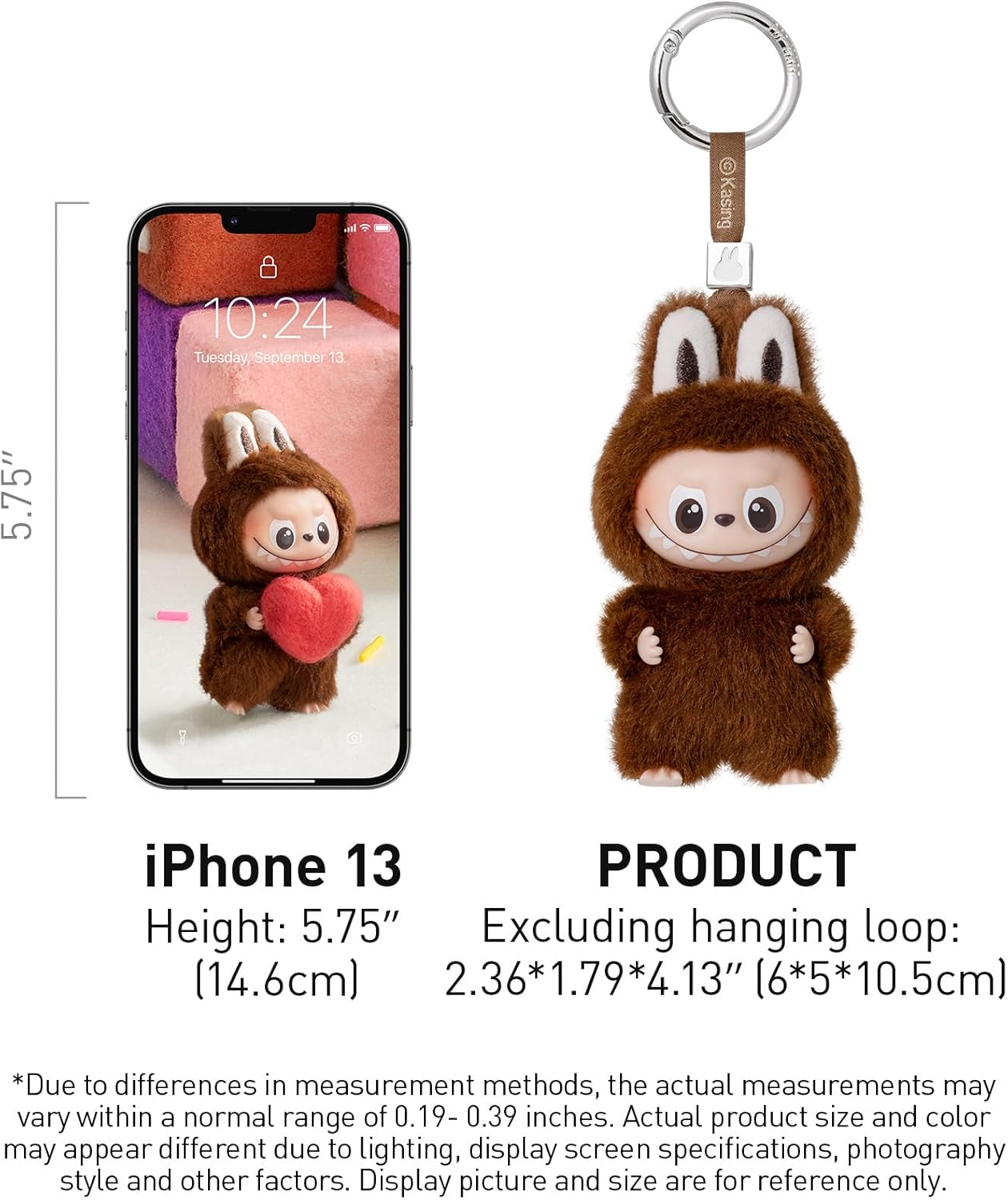 The Monster Pin for Love Series (N-Z) Mini Labubu Doll Blind Box Keychain – Vinyl Plush Pendant, Bag Charm, Collectible Holiday & Birthday Gift for Kids & Adults, Single Box