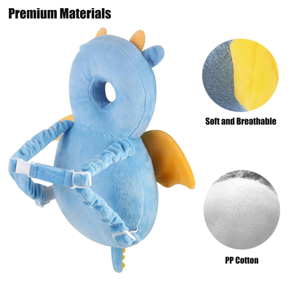 PandaEar Baby Head Protection Backpack, Toddler Walking Head Protector, Adjustable Head Protector Pad Safety Cushion (Blue)