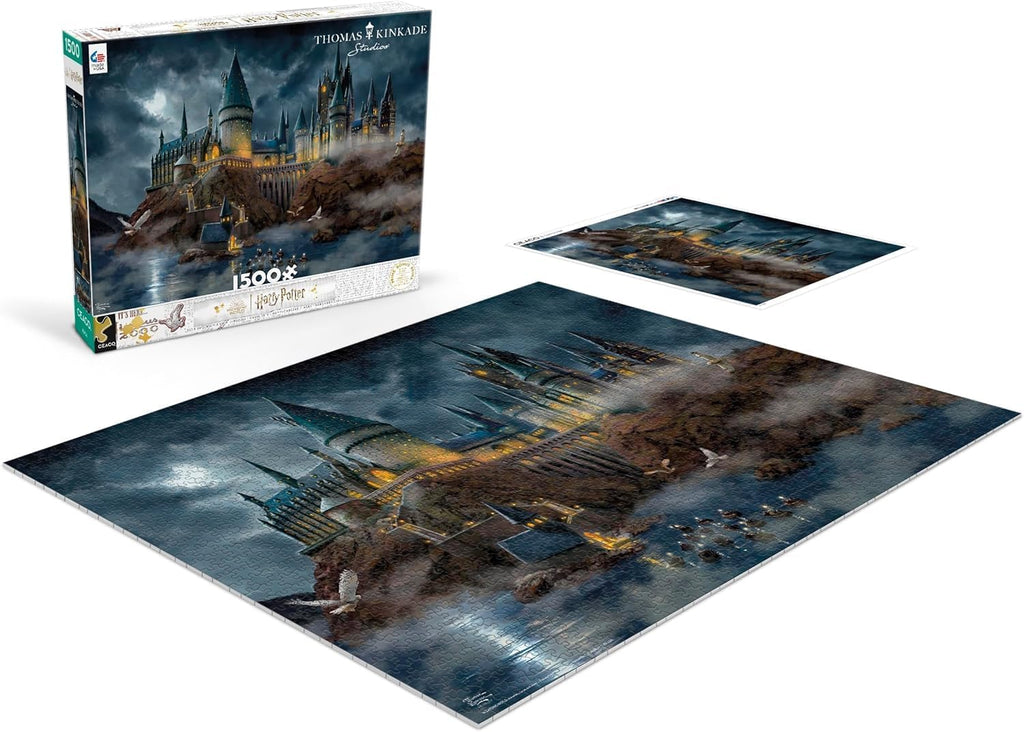 Harry Potter™ Hogwarts Castle Jigsaw Puzzle – 1500 Piece Puzzle for Adults, Thomas Kinkade Studios Fantasy Art