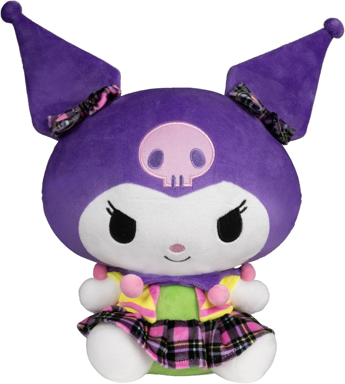 Hello Kitty and Friends, 12-Inch Kuromi Neon Plush - Officially Licensed Sanrio Product from Ages 6+