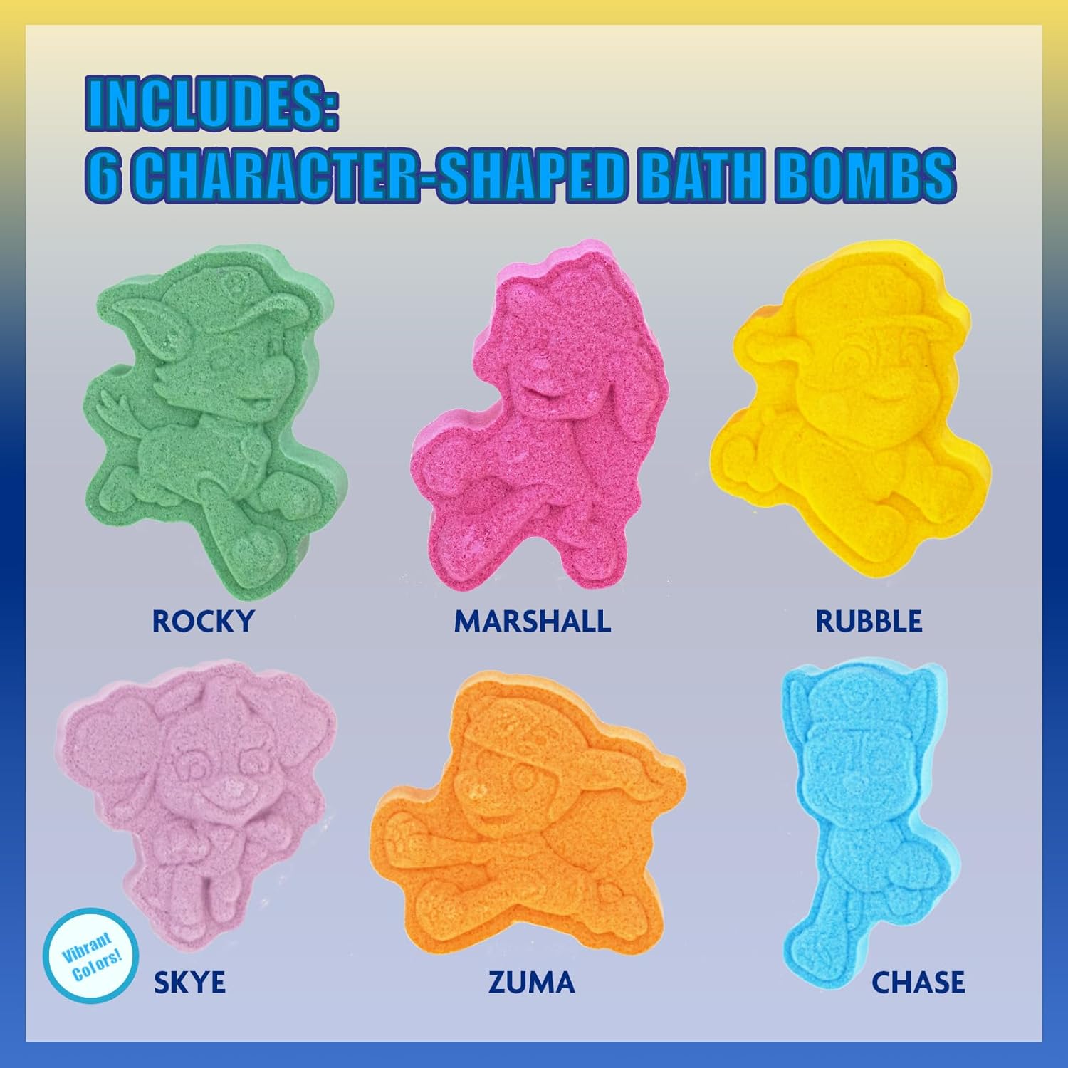 6 Pack Cucumber Melon Scented Bath Bombs Non-Toxic Character Molded Bath Bombs Fun and Bright Colors Great for Birthday Gifts, Stocking Stuffers, Slumber by Townley Girl