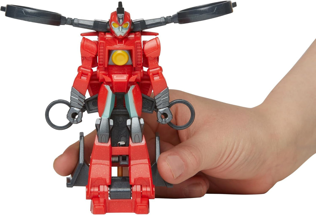 Transformers EarthSpark 1-Step Smash Changers Terran Twitch 4-Inch Action Figure, Robot Toys for Boys and Girls 6 and Up