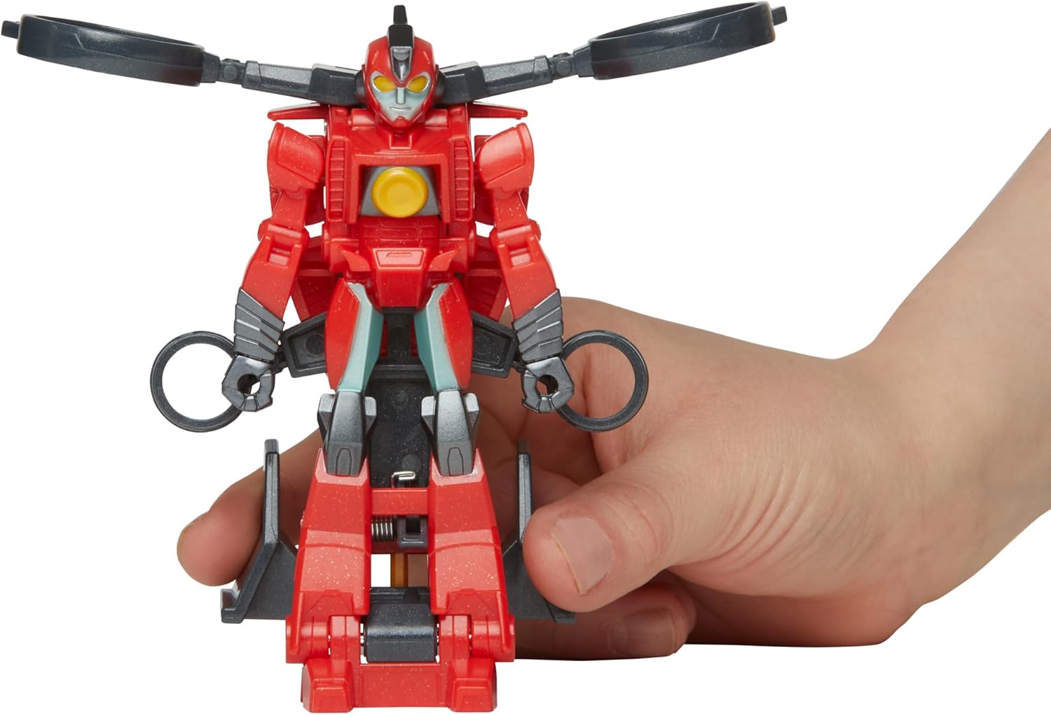 Transformers EarthSpark 1-Step Smash Changers Terran Twitch 4-Inch Action Figure, Robot Toys for Boys and Girls 6 and Up