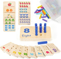 Wooden Number Blocks and Counting Peg Boards: Educational Math Manipulatives for Toddlers and Kindergarteners Learning Numbers and Math Concepts