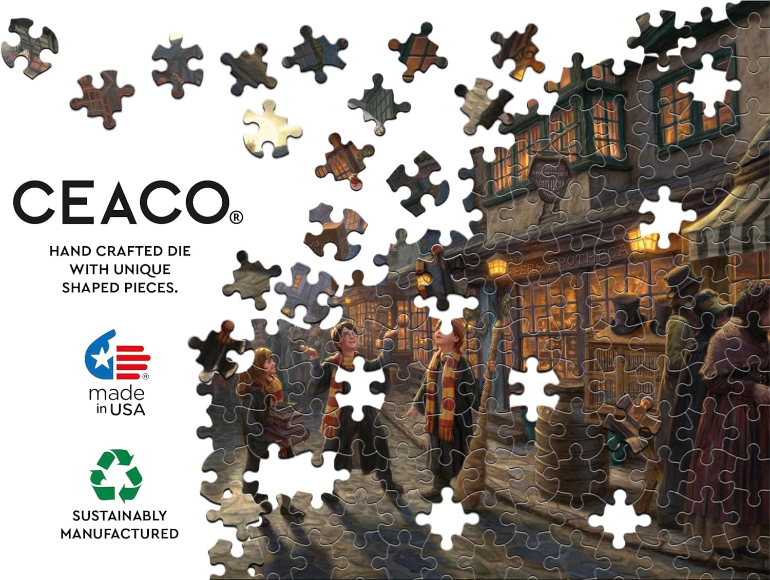 Harry Potter™ Hogwarts Castle Jigsaw Puzzle – 1500 Piece Puzzle for Adults, Thomas Kinkade Studios Fantasy Art