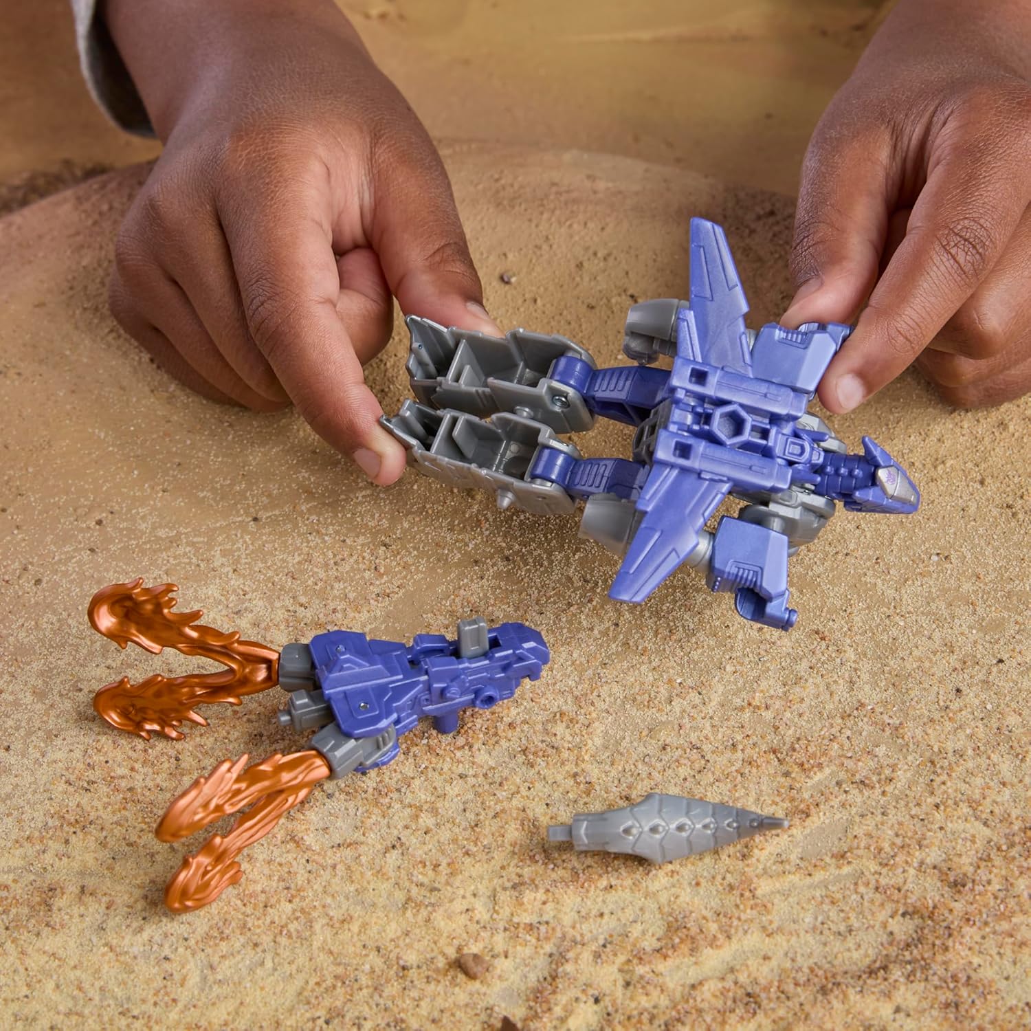 CYBERWORLD Galvatron Armored Cyber Changers 4-Inch Action Figure, Quick Change to Dragon Mode, Robot Toys for Boys and Girls 6 and Up