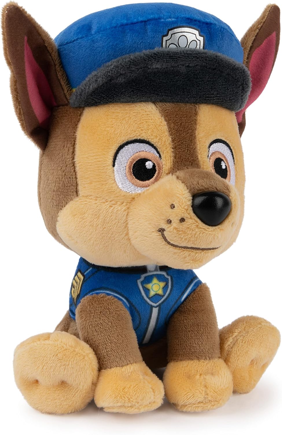 PAW Patrol Chase in Signature Police Officer Uniform Plush Toy, Stuffed Animal for Ages 1 and Up, 6" (Styles May Vary)