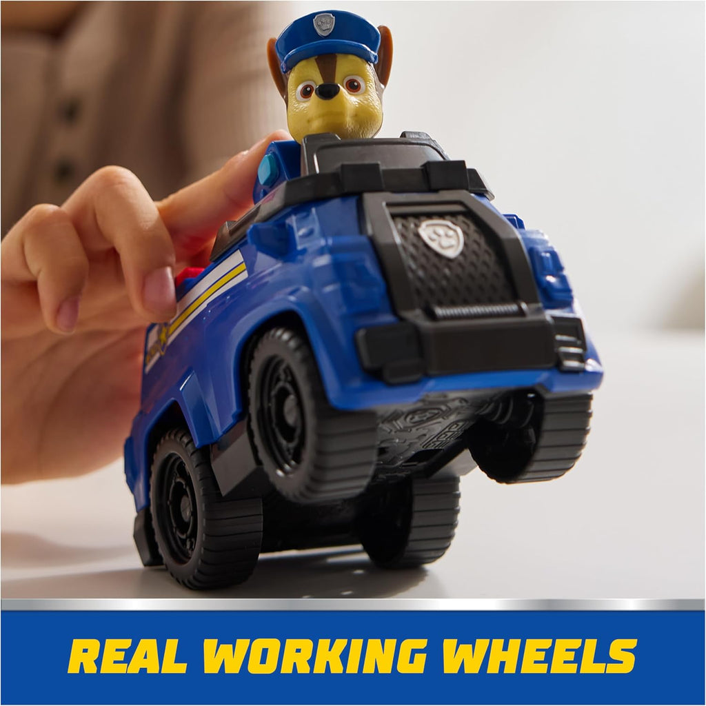 Chase’s Patrol Cruiser, Toy Car with Collectible Action Figure, Sustainably Minded Kids Toys for Boys & Girls Ages 3 and Up