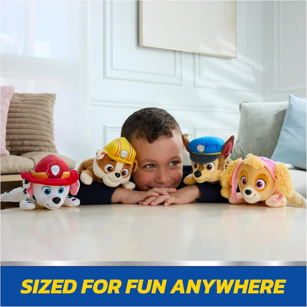 Rubble Plush, Official Lounging Rubble Plush Toy, Weighted Stuffed Animal, Sensory Toy for Ages 1 and Up, 8”