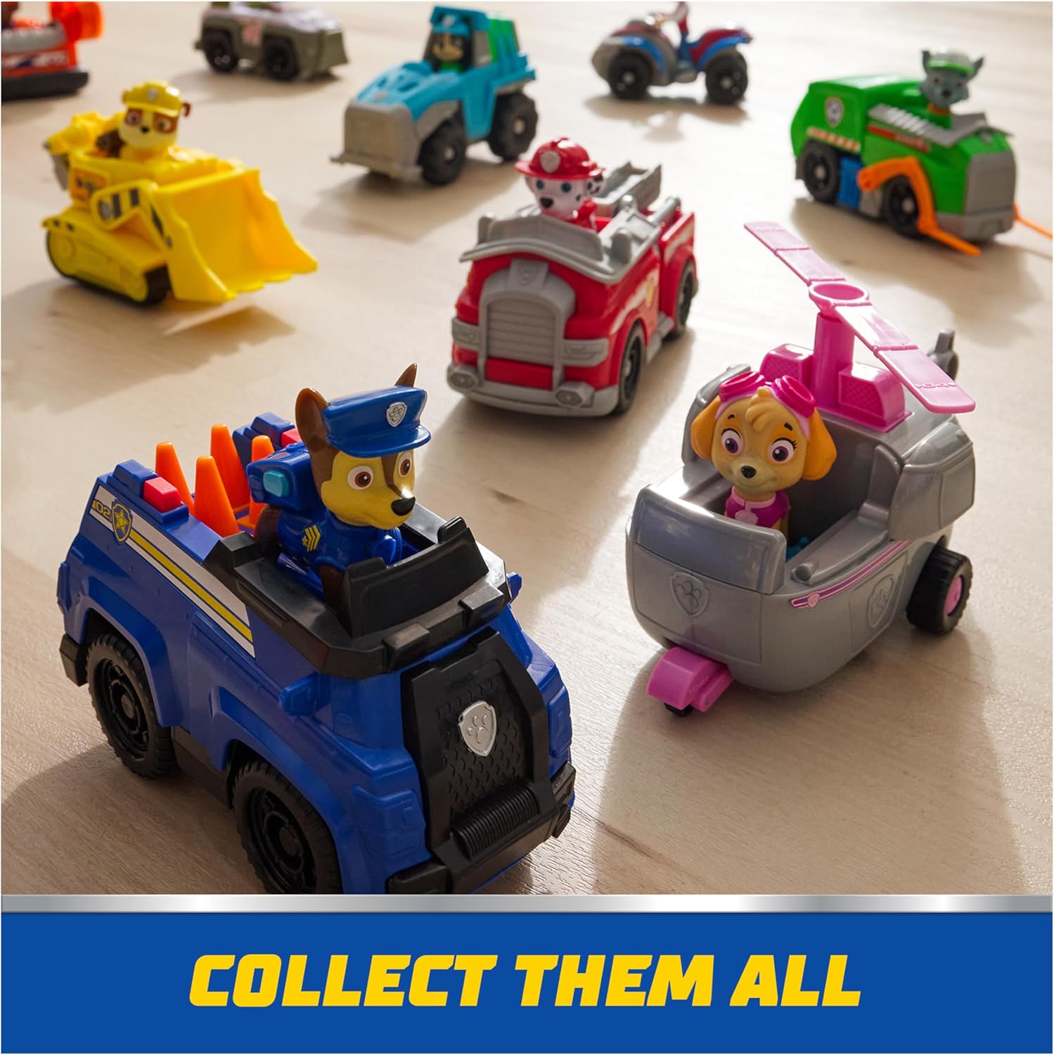 Chase’s Patrol Cruiser, Toy Car with Collectible Action Figure, Sustainably Minded Kids Toys for Boys & Girls Ages 3 and Up