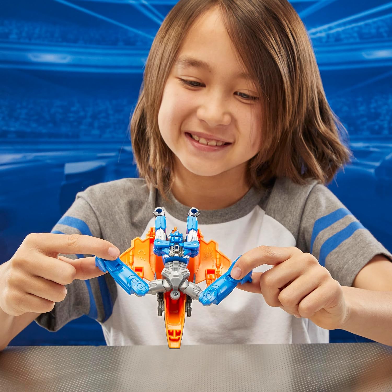 One Robot Battlers Sentinel Prime, 4.5-Inch Robot Action Figure, Interactive Toys for Boys and Girls Ages 6 and Up