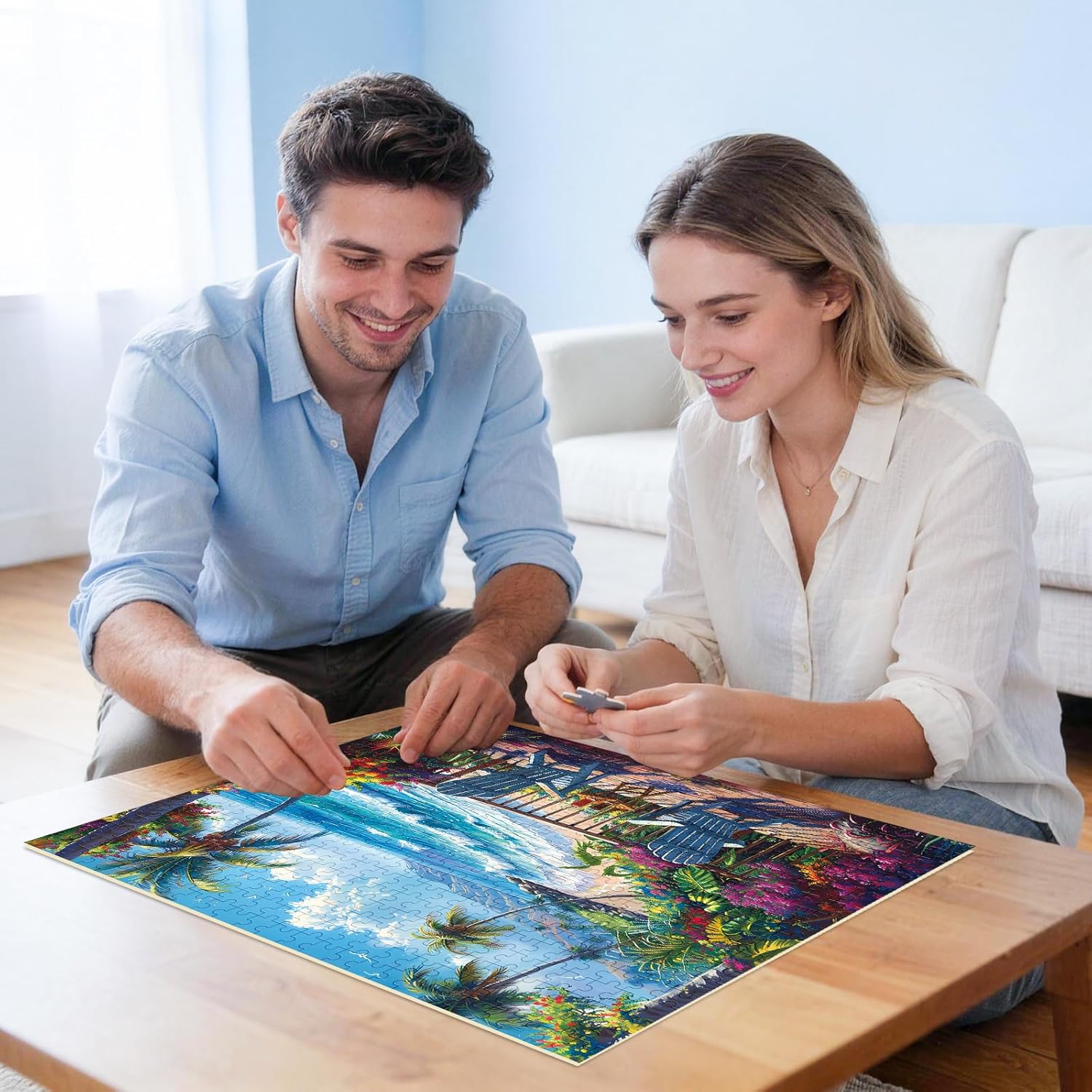 Jigsaw Puzzles for Adults 500 Pieces, Interlock Perfectly Letter on Back No Dust, Home Decor Birthday Party Gift Toy for Men Women Elders Seniors, 1:1 Poster Educational Toys & Games | 20.5 x 15 in