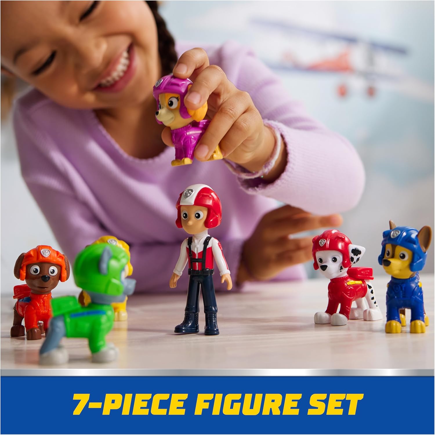 Air Rescue Toy Figures Gift Pack, with 7 Collectible Action Figures, Kids Toys for Boys & Girls Ages 3 and up