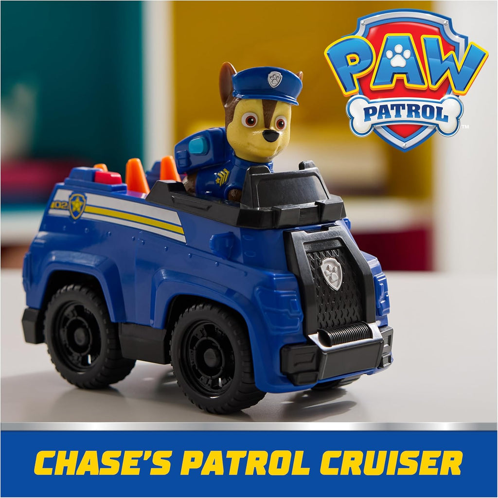 Chase’s Patrol Cruiser, Toy Car with Collectible Action Figure, Sustainably Minded Kids Toys for Boys & Girls Ages 3 and Up