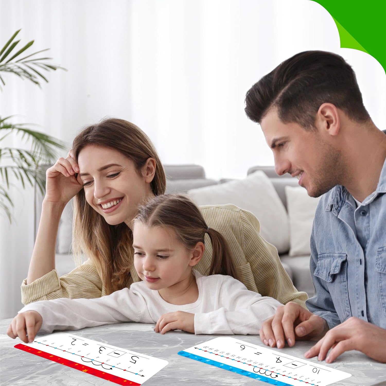 15 PCS Number Line Dry Erase Boards, Double Sided Writable and Erasable Board-0-10 on One Side & 0-20 on Other Side Math White Board for Kids, Students, Classroom and Home