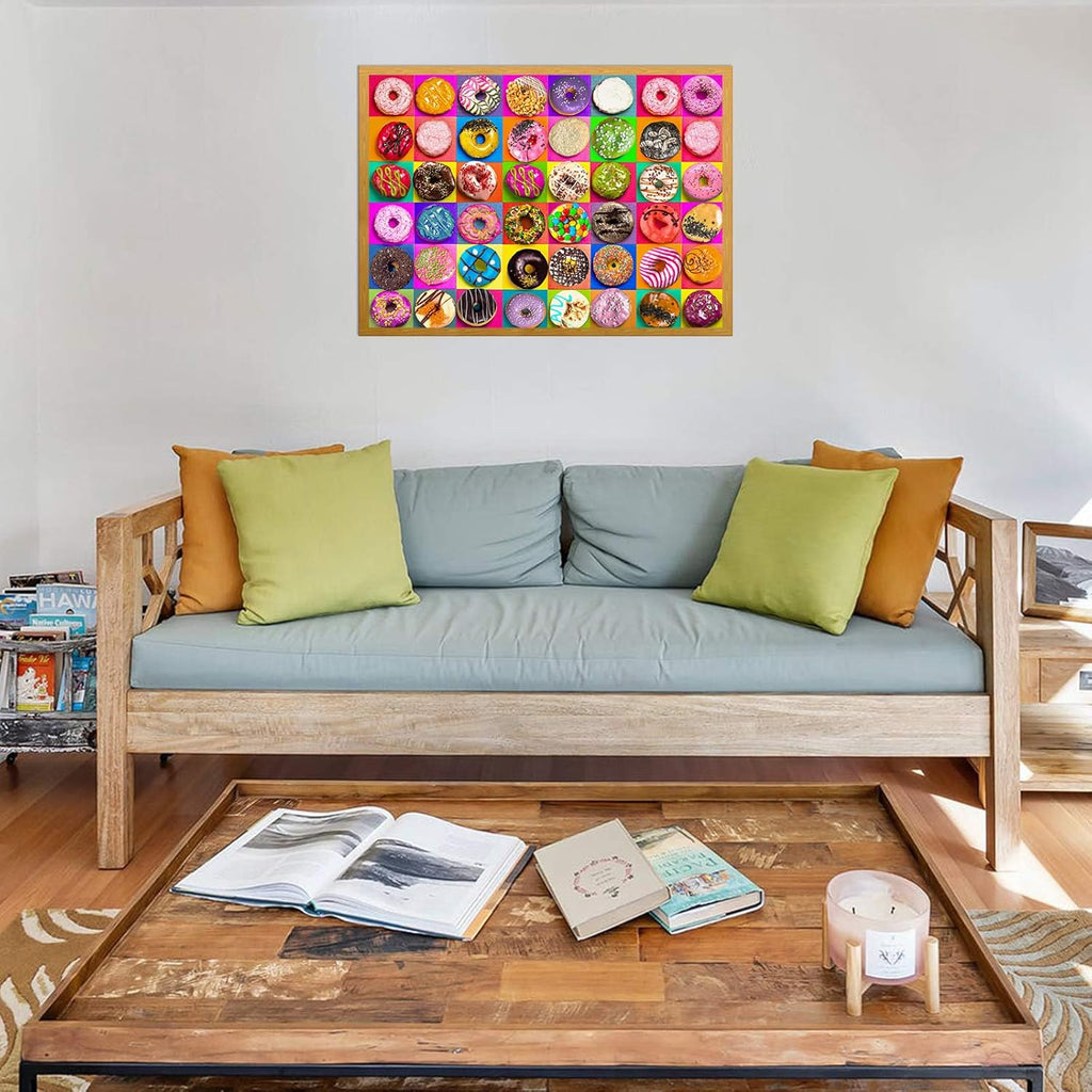 Jigsaw Puzzles 1000 Pieces for Adults, Families (Donuts) Pieces Fit Together Perfectly