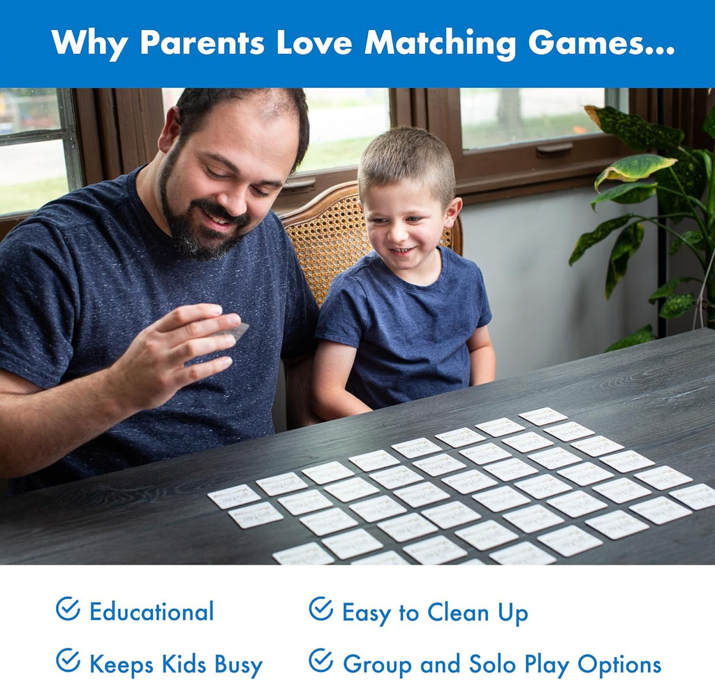 Bluey Matching Game - Family & Toddler Games - Educational Toys - Memory & Brain Games for Kids Ages 3-5, Indoor Recess